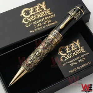 Ozzy Osbourne anniversary pen displayed in a presentation box!