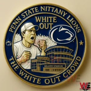 Penn State White Out commemorative coin front design!