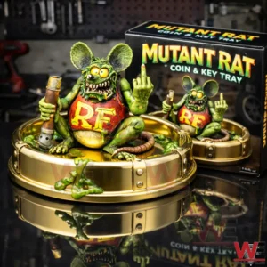 Rat Fink Garage 3D Coin & Key Tray 4 Mutant rat coin and key tray displayed with matching box!