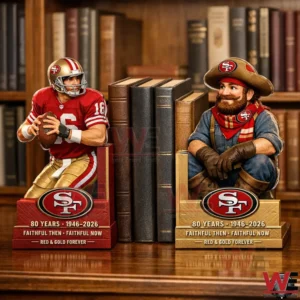 San Francisco 49ers 80th Anniversary Bookends