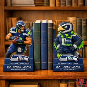 Seattle Seahawks 50th Anniversary Bookends