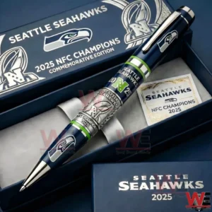 Seattle Seahawks NFC Champions 2025 commemorative pen in a presentation box!