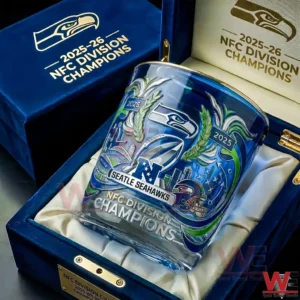 Seattle Seahawks division champions glass in a premium display box!