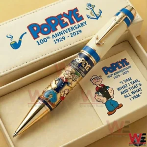 Popeye commemorative pen displayed in a refined gift box with sailor inspired design and vintage charm!