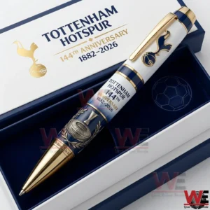 Tottenham Hotspur 144th Anniversary 1882-2026 Ballpoint Pen 4 Tottenham Hotspur anniversary pen displayed inside a white and blue presentation box!