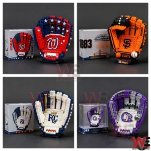 2026 New MLB Baseball Team Glove Building Blocks 11 Baseball glove building block models with MLB team designs!