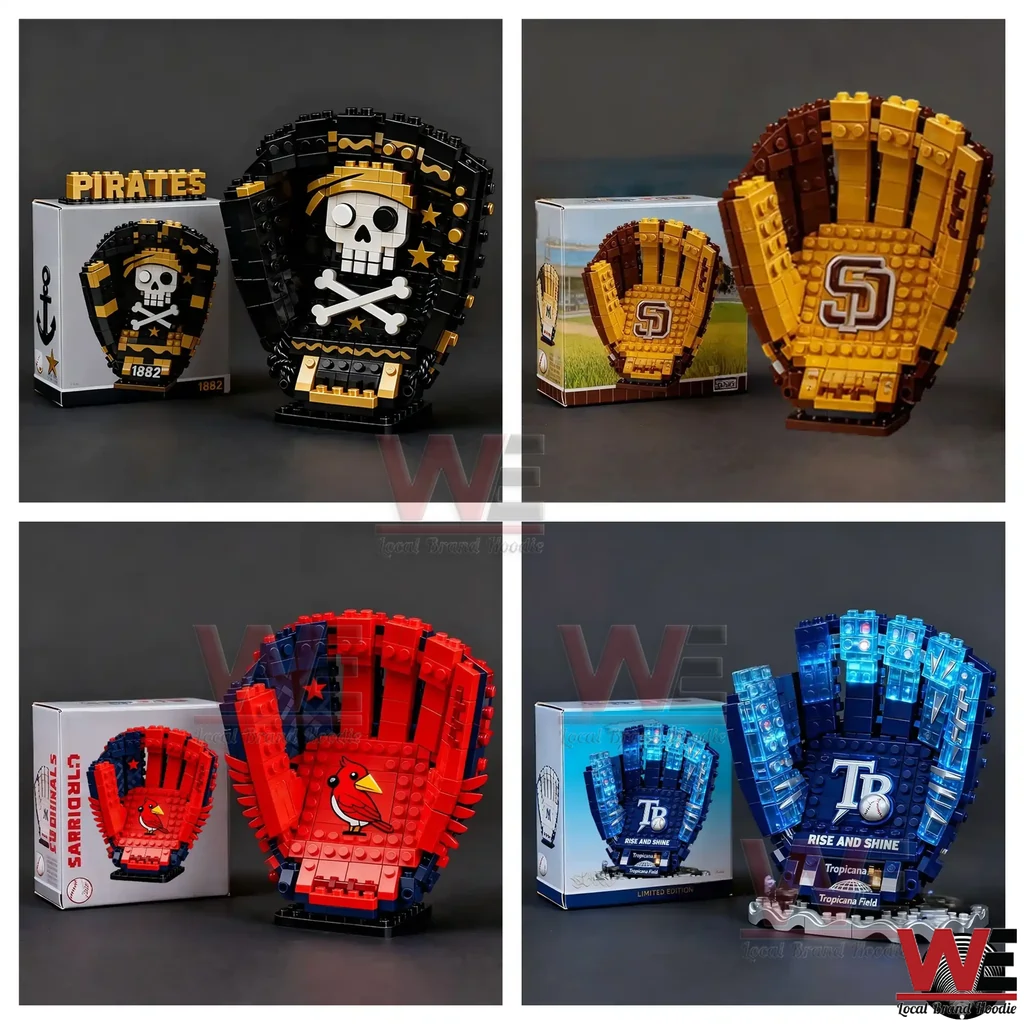 2026 New MLB Baseball Team Glove Building Blocks 5 2026 New MLB Baseball Team Glove Building Blocks - Image 5