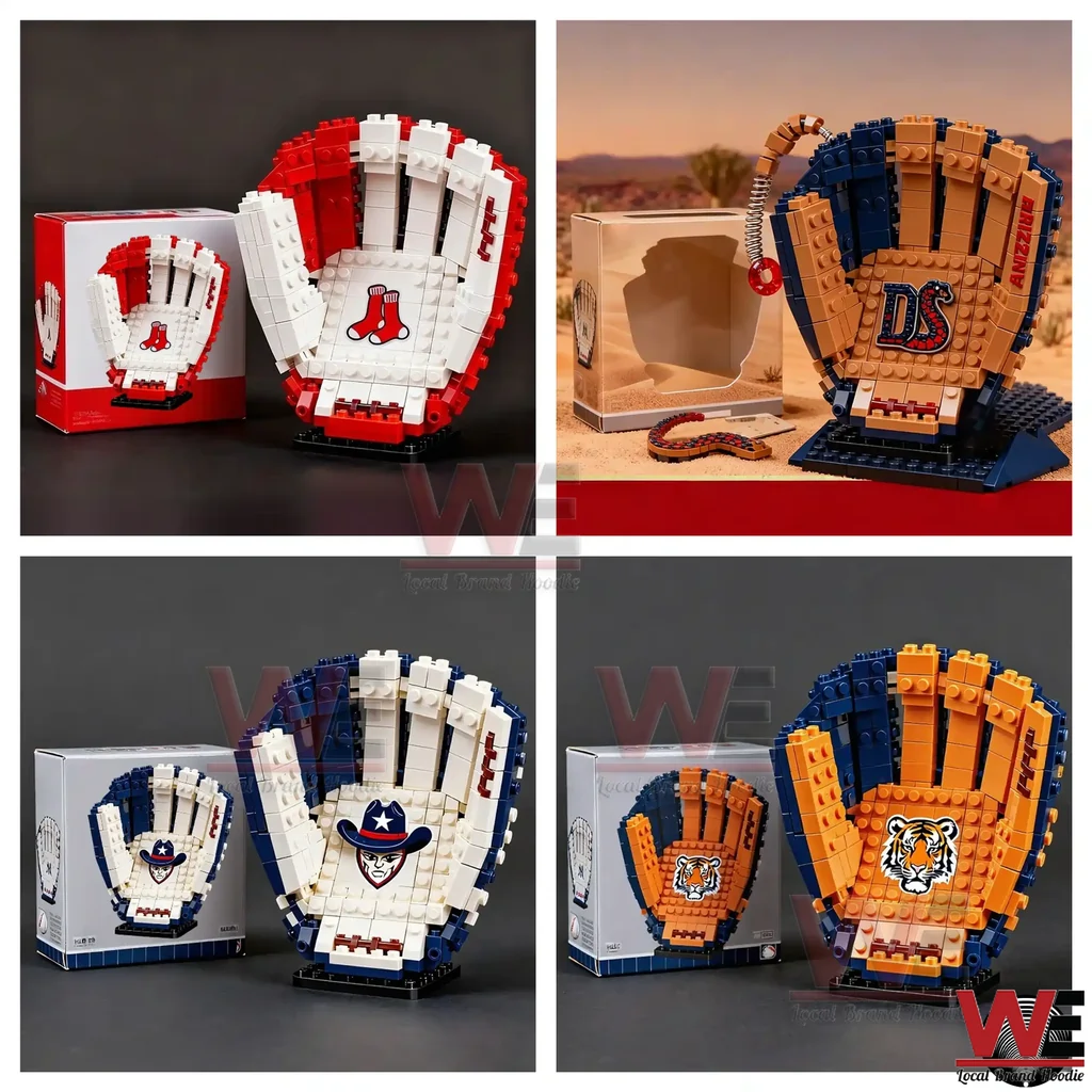 2026 New MLB Baseball Team Glove Building Blocks 8 2026 New MLB Baseball Team Glove Building Blocks - Image 8