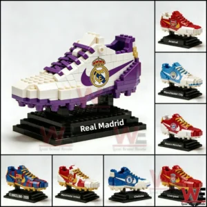 Building block soccer shoes themed after European football clubs!