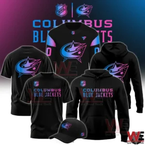 Columbus Blue Jackets cyberpunk style apparel set with jersey hoodie shirt and cap!