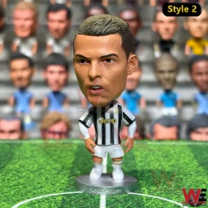 Cristiano Ronaldo 2026 New Soccer Legendary Player Figure 9 Soccer player figure in black and white kit on a green field!