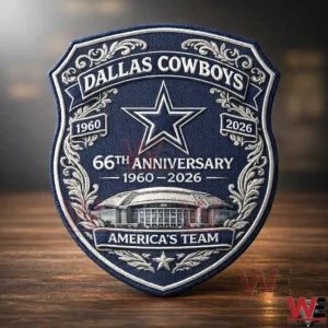 Dallas Cowboys 66th Anniversary Embroidered Badge Patch