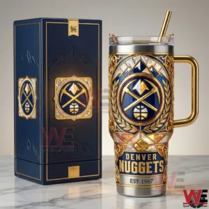 Denver Nuggets luxury insulated tumbler with decorative gift box!