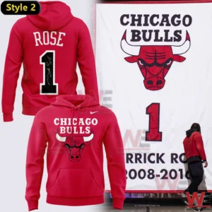 Red Chicago Bulls hoodie inspired by Derrick Rose!