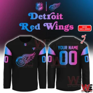 Detroit Red Wings cyberpunk jersey with custom name and number option!