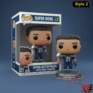 Seattle Seahawks Super Bowl LX champion figure with display box!