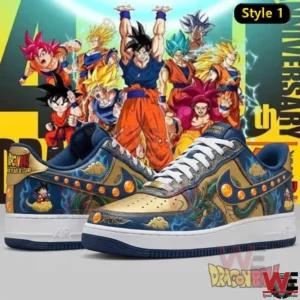 Anime themed sneaker with heroic characters and dragon artwork!