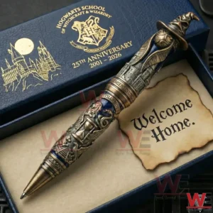 Fantasy themed collectible pen displayed in a premium box!