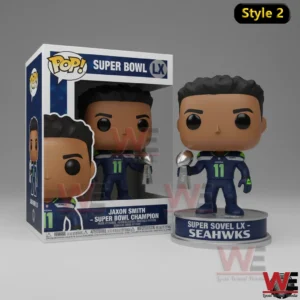 Seattle Seahawks Super Bowl LX champion figure with display box!