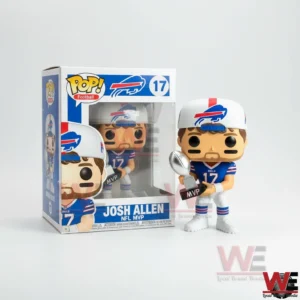Josh Allen NFL MVP collectible figure with helmet trophy and retail box!