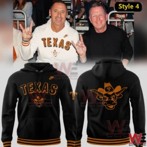 Black Texas hoodie with bold longhorn graphic on the back!