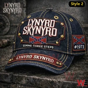 Lynyrd Skynyrd Eagles #1973 Cap hat 7 Lynyrd Skynyrd cap style two with bold lettering and nineteen seventy three patch!