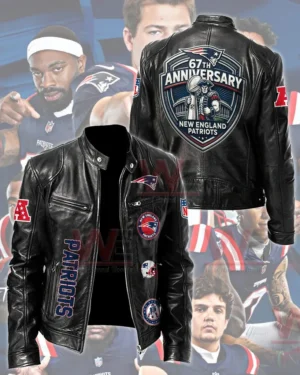 New England Patriots 67th Annviersary Leather Jacket
