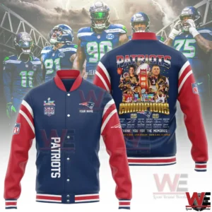 New England Patriots Super Bowl LX Champions 2025-26 Baseball Jacket
