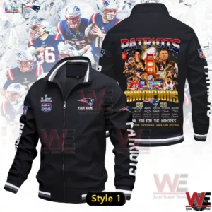 New England Patriots Super Bowl LX Champions 2025-26 Bomber Jacket