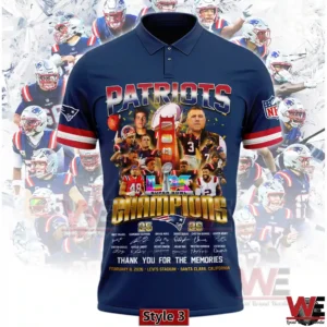 new england patriots super bowl lx champions 2025 26 polo img 2 dWI4z