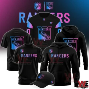 New York Rangers cyberpunk style jersey hoodie t shirt and cap collection!