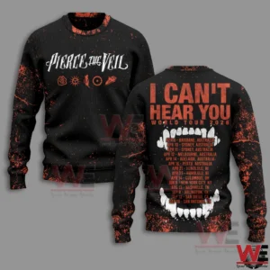 pierce the veil rock band i cant hear you world tour 2026 3d shirt img 5 TADEE