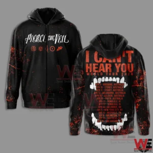pierce the veil rock band i cant hear you world tour 2026 3d shirt img 6 W6G62