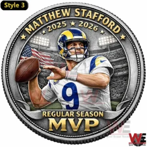 rams matthew stafford 2025 season dominance commemorative coin