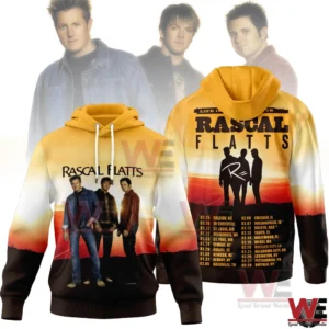 Rascal Flatts hoodie with band portrait and tour artwork!