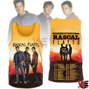 Rascal Flatts tank top with band portrait and tour design!