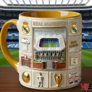 Real Madrid stadium themed ceramic mug!