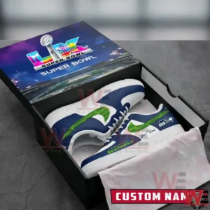seahawks super bowl 2026 champions custom air force sneakers img 2 je6sq