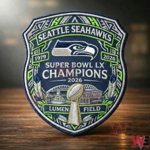 Seahawks Super Bowl Champions 2026 Embroidered Patch