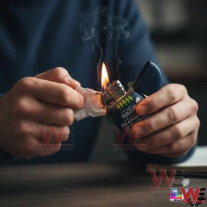Hand lighting a Seattle Seahawks Super Bowl LX football lighter!