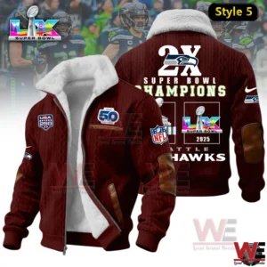 seattle seahawks 2x super bowl champions winter fleece jacket img 4 MELt5