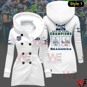 Seattle Seahawks 2x Super Bowl Champions Woman Fleece Jacket
