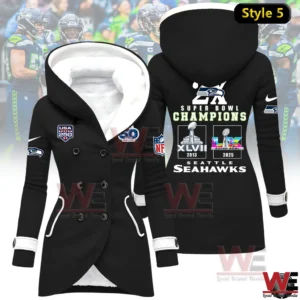 seattle seahawks 2x super bowl champions woman fleece jacket img 4 o5Yik