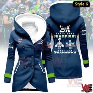 seattle seahawks 2x super bowl champions woman fleece jacket img 5 UtQre