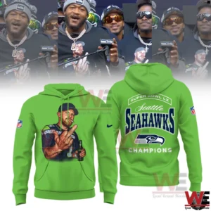 seattle seahawks sam darnold middle finger super bowl lx limited edition shirt img 6 Vxfuj