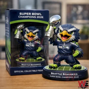 HOT Seattle Seahawks Super Bowl Champions 2026 Mascot Figure