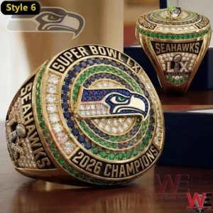 seattle seahawks super bowl lx 2026 winner commemorative ring img 5 euylH