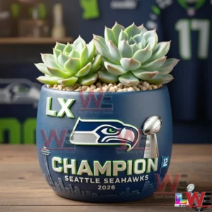seattle seahawks super bowl lx champions commemorative planter img 1 oraoY