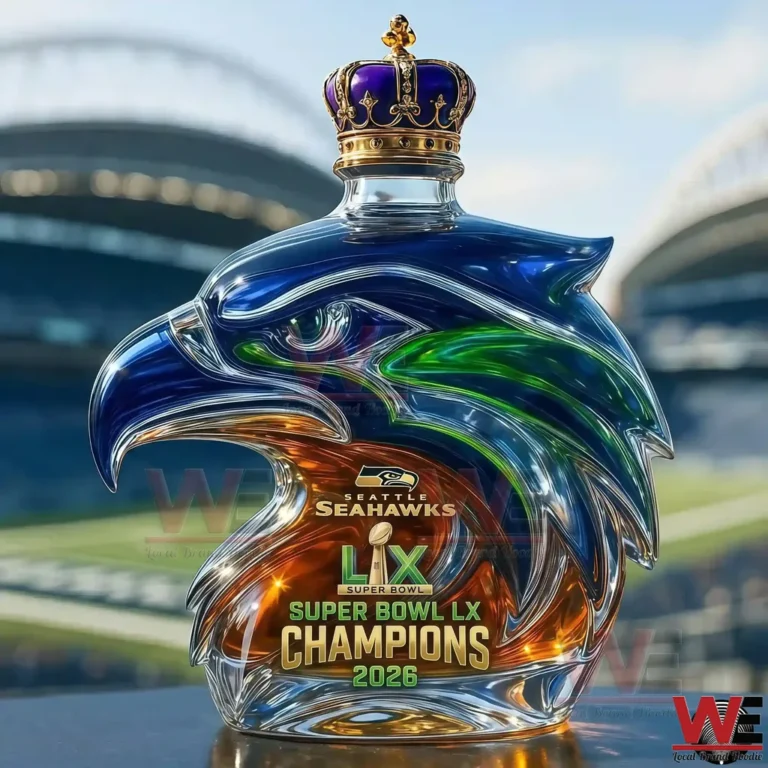 Seattle Seahawks Super Bowl LX Champions Commemorative Whiskey Bottle ...
