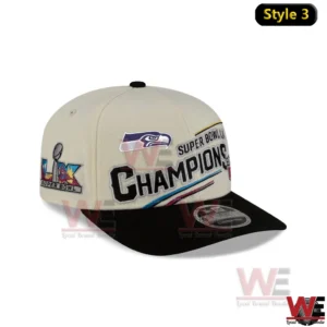 White Seahawks champions cap with bold team branding!